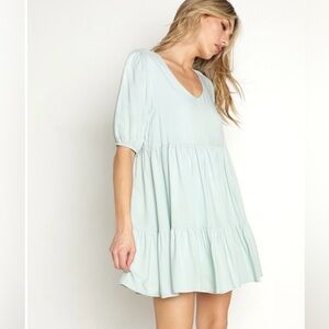 Z Supply Ryker Minidress in Seaglass